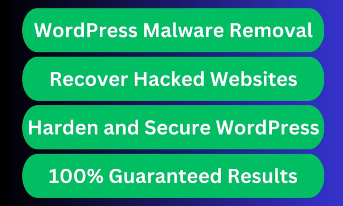 Gig Preview - Recover hacked wordpress website, remove malware and improve security