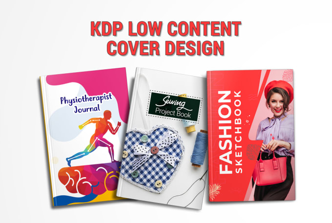 Gig Preview - Design your KDP low content book cover within 24 hrs