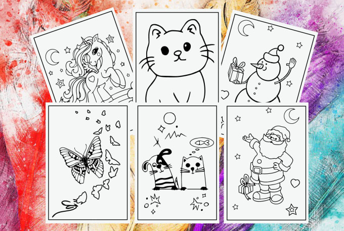 Gig Preview - Create unlimited coloring book pages and cover for kdp