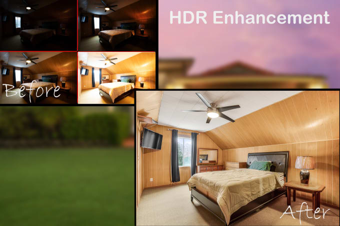 Gig Preview - Do real estate photo enhancement hdr or single exposure