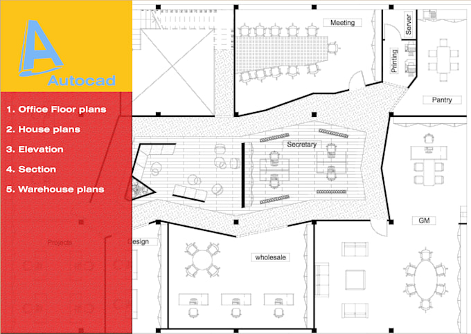 Gig Preview - Architect, draftsman of house plans , office design warehouse layout, floor plan