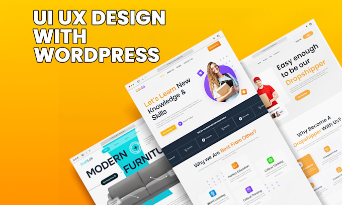 Bestseller - do figma website design, website ui ux with wordpress development