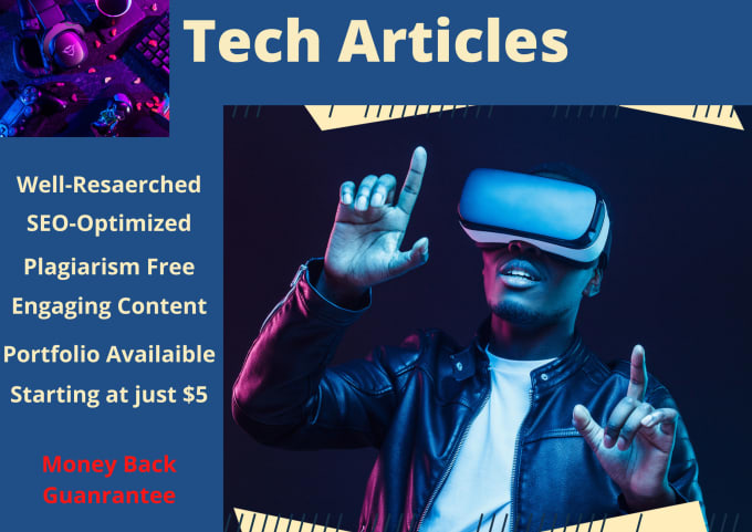 Gig Preview - Write tech articles for your technology blog or website