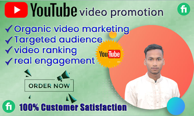 Gig Preview - Do youtube video promotion marketing for your channel growth