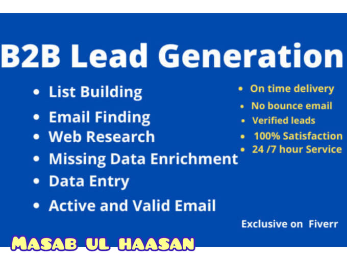 Bestseller - do b2b lead generation and build targeted contacts list