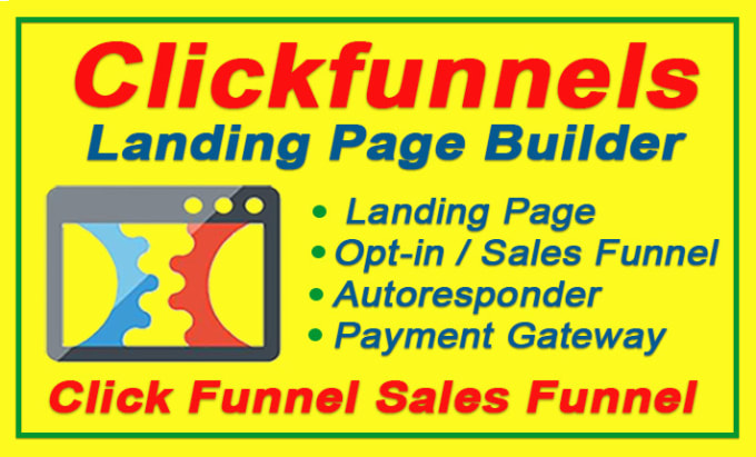 Gig Preview - Be your clickfunnels landing page builder for the click funnel sales funnel