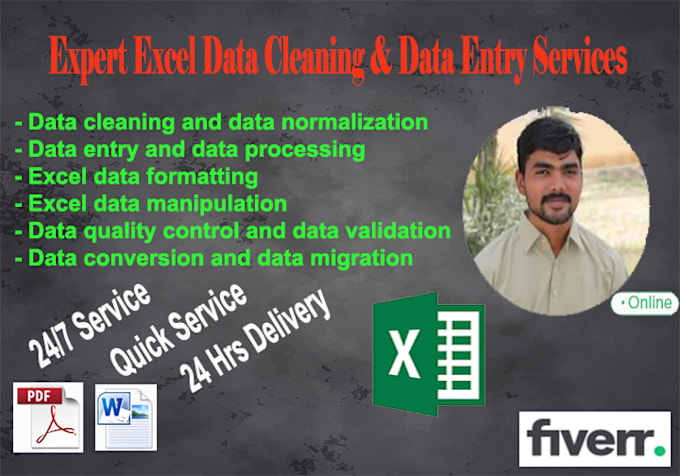 Gig Preview - Do expert excel data cleaning services for error free data