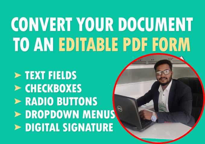 Gig Preview - Create fillable PDF form or design your pdf form