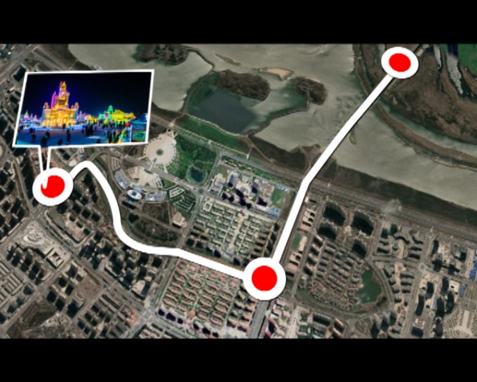 Gig Preview - Create cinematic video in your google earth location