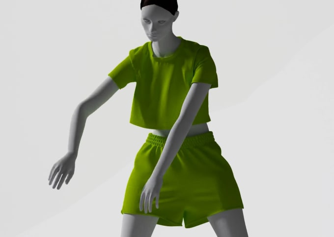 Gig Preview - Create realistic 3d fashion animation with clo3d and blender