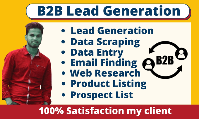 Gig Preview - Do b2b lead generation for targeted linkedin niche and building prospect list