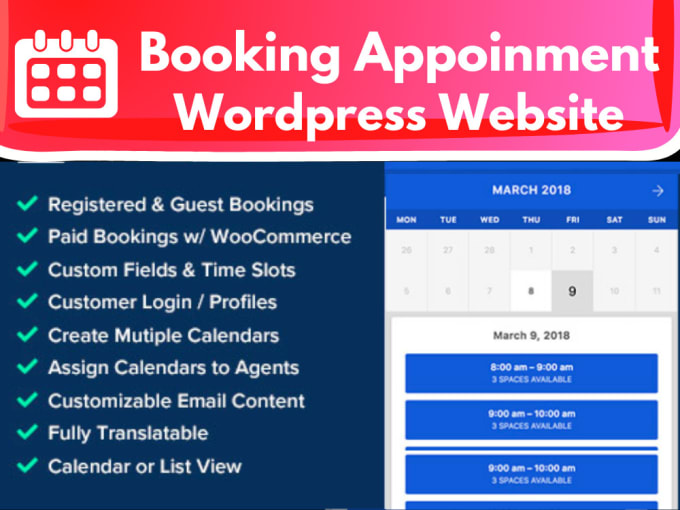 Gig Preview - Setup wordpress amelia booking plugin, latepoint, bookingpress