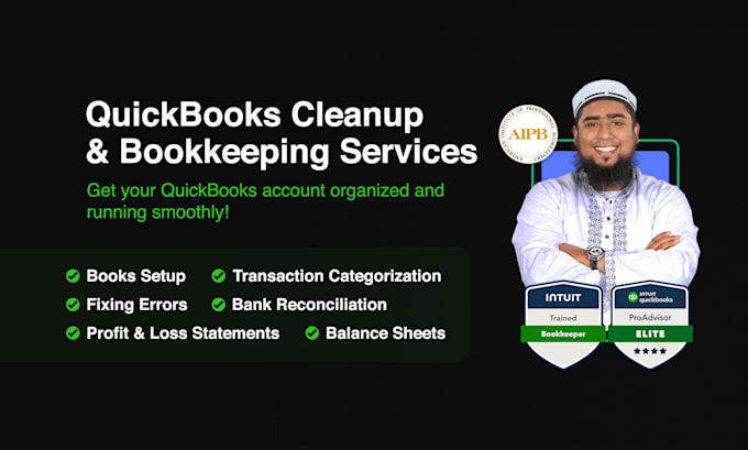 Gig Preview - Do quickooks cleanup and bookkeeping