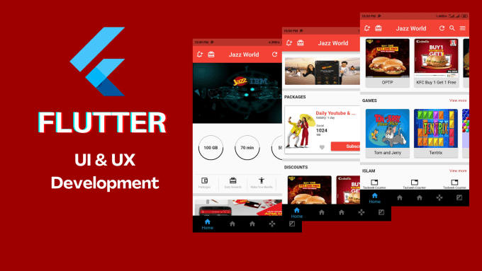 Bestseller - design flutter app UI,UX with animation, android and ios app