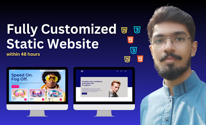 Gig Preview - Build a responsive custom static website