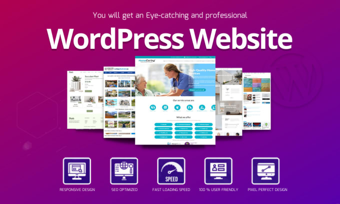 Gig Preview - Design wordpress business website