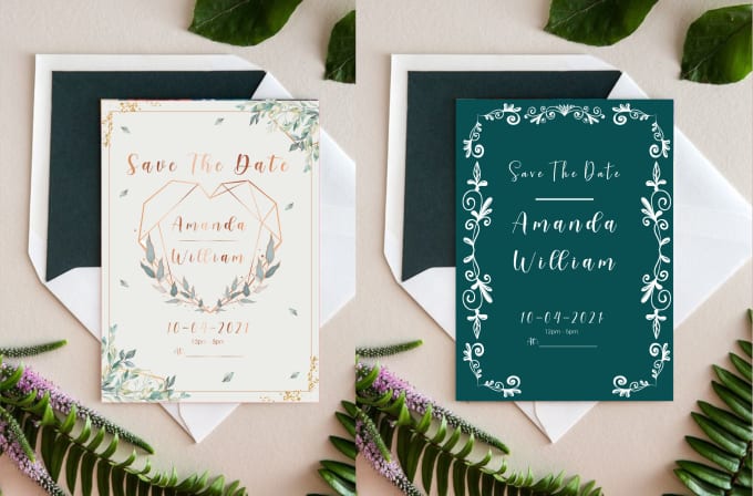 Gig Preview - Design an invitation card for your wedding, birthdays