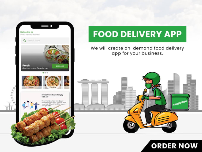 Gig Preview - Make your food delivery business a brand