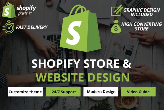 Gig Preview - Design a shopify website or shopify store