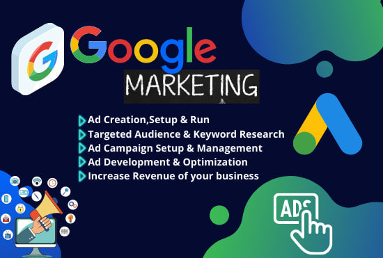 Gig Preview - Create google advertising,promotion, ads,marketing to boost your business