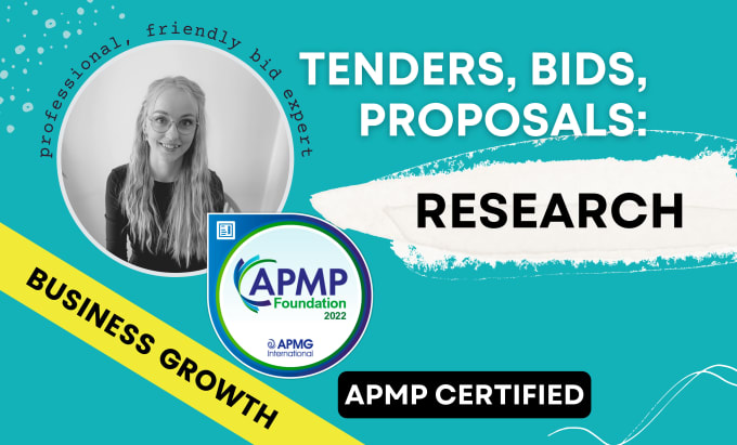 Gig Preview - Research tenders in your industry for business growth