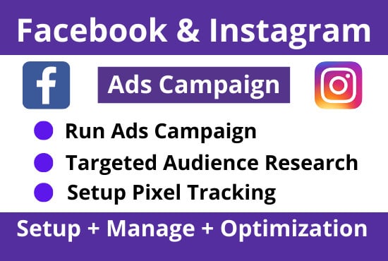 Gig Preview - Do facebook marketing, fb ads campaign, fb advertising and instagram ads