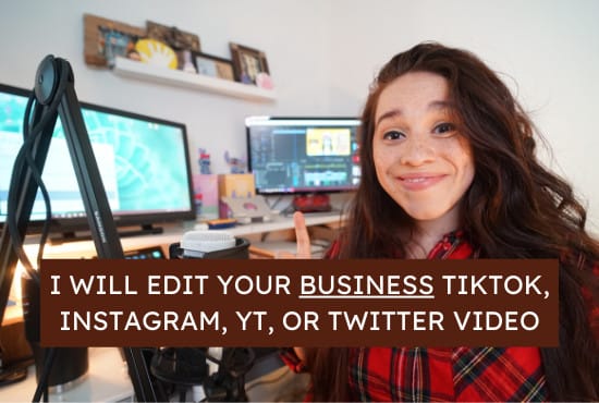 Gig Preview - Edit your business tiktok, youtube, instagram, or linkedin video