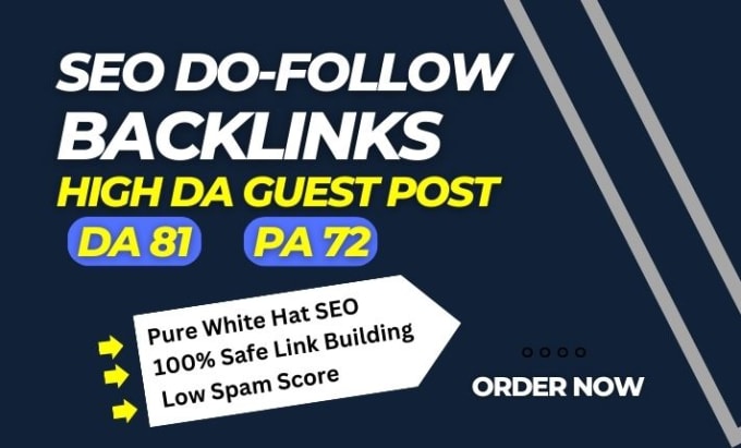 Gig Preview - Build relevant SEO backlinks with high domain authority