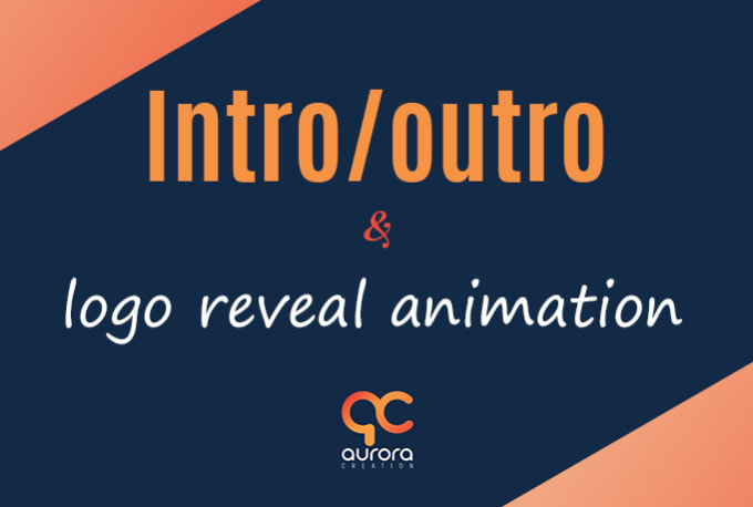 Gig Preview - Create youtube intro outro and logo reveal animation