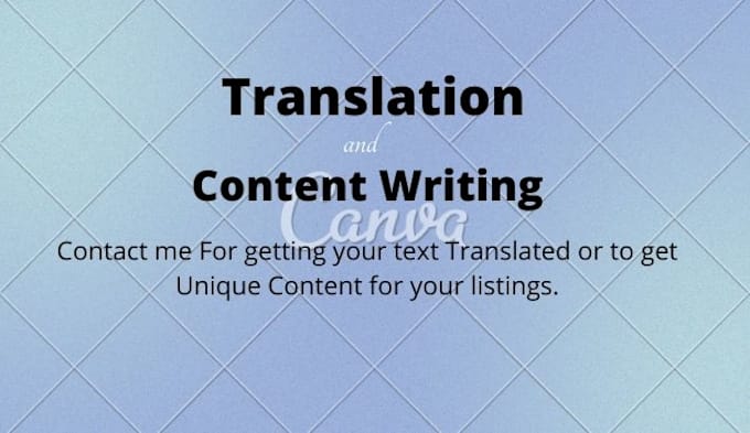 Bestseller - translate your content and can write unique content as well