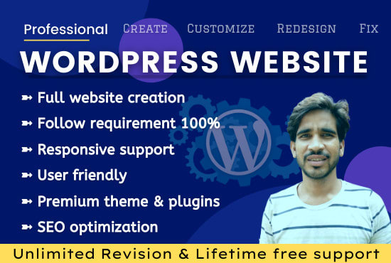 Bestseller - create professional wordpress site, redesign website, build website, elementor