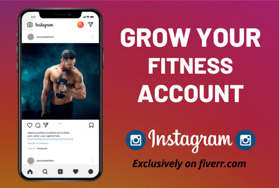 Gig Preview - Grow your fitness instagram page with real  followers