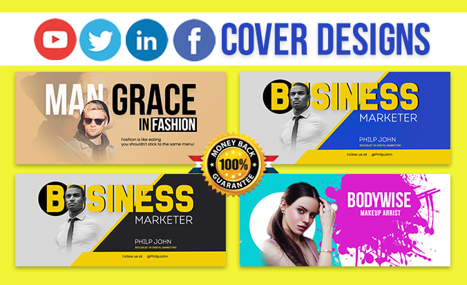 Gig Preview - Facebook cover photo design,linkedin cover and twitter cover