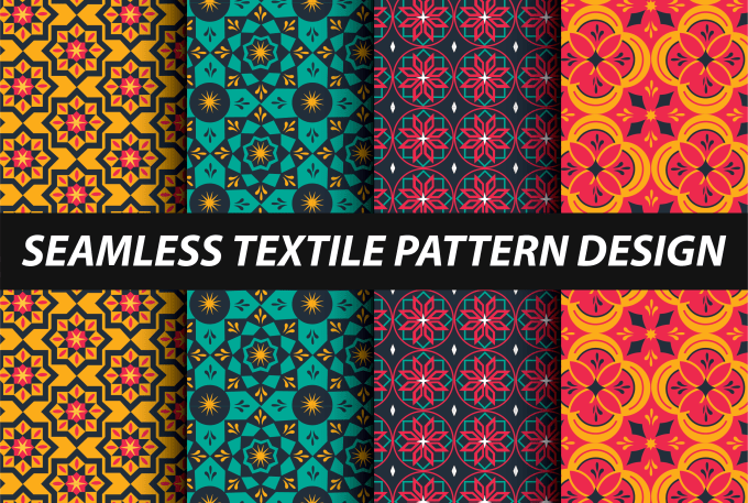 Gig Preview - Design amazing seamless fabric textile tie dye vector patterns