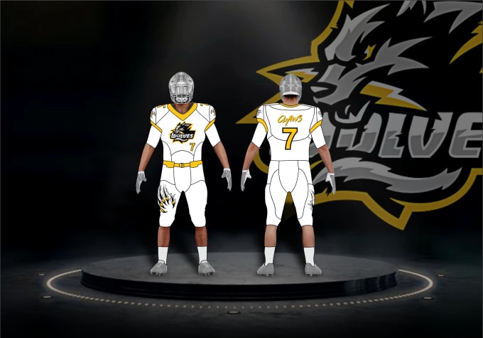 Graphicsguru11: I will design best american football uniform and 3d mockup  for $25 on fiverr.com