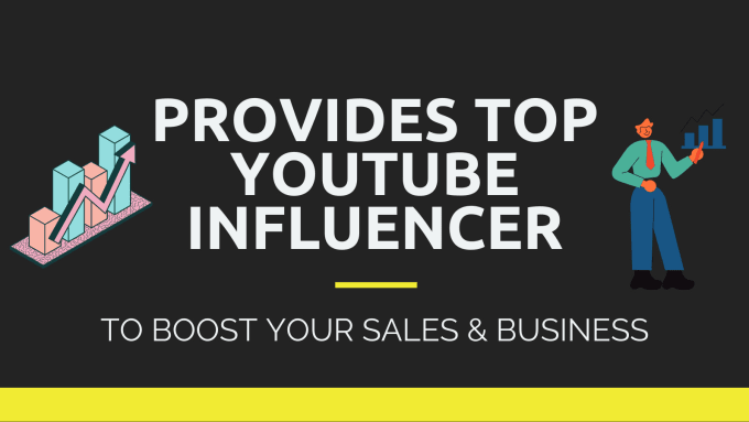 Gig Preview - Find top youtube  influencer to boost your sales