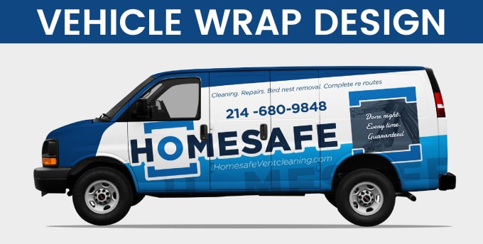 Gig Preview - Do awesome vehicle wrap design van wrap for any vehicle