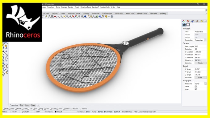 Gig Preview - 3d model your objects and products using rhino