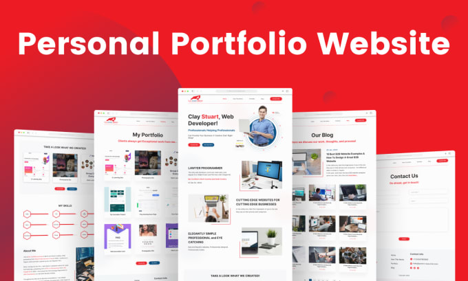 Gig Preview - Design your personal portfolio website in figma, PSD, or xd