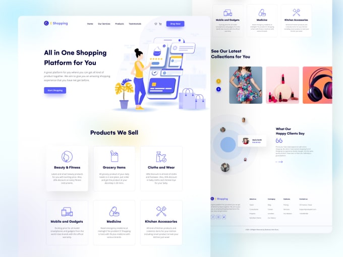 Bestseller - do figma landing page design, figma website design, website ui ux