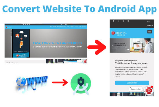 Gig Preview - Convert website to android app