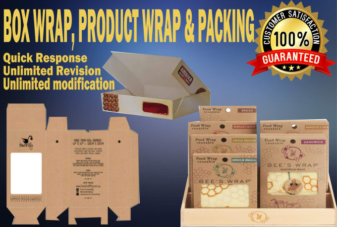 Gig Preview - Design creative outstanding box wrap, product wrap, label and packaging design