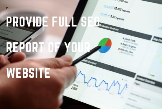 Gig Preview - Provide you an SEO report, competitor website audit, web testing