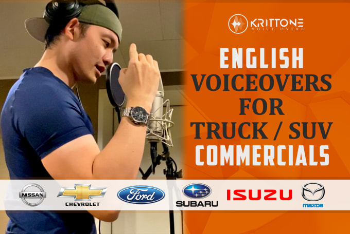 Gig Preview - Manly american english male truck ad voice overs