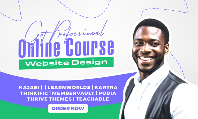 Bestseller - design an online course website on thinkific teachable kajabi membervault podia