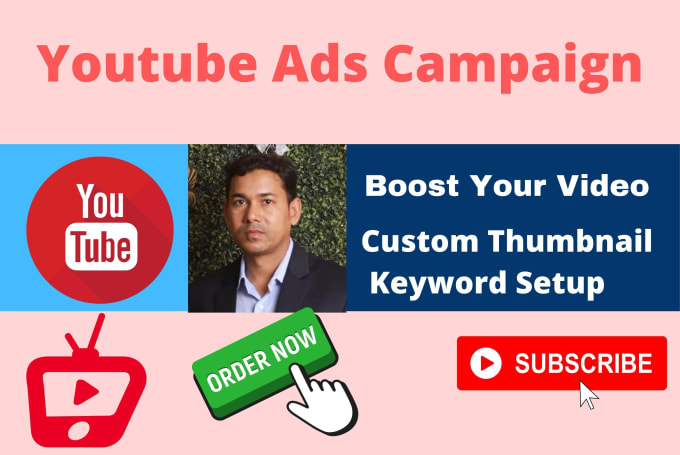 Gig Preview - Setup youtube video ads campaign and manage your google ads