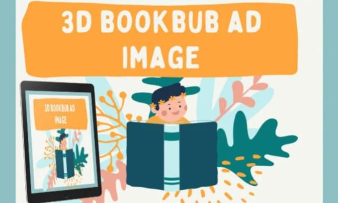 Gig Preview - Create 3d bookbub ads with a high CTR for your book campaigns