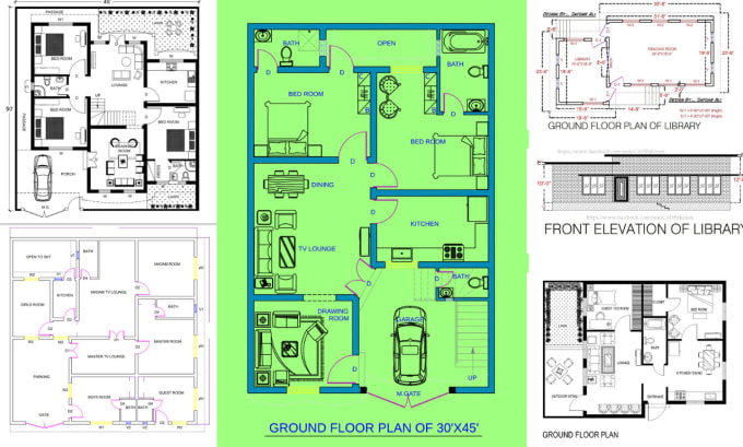 Gig Preview - Draw any architecture drawing plan