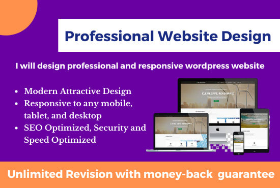 Gig Preview - Design a perfect website for your small business or startup website