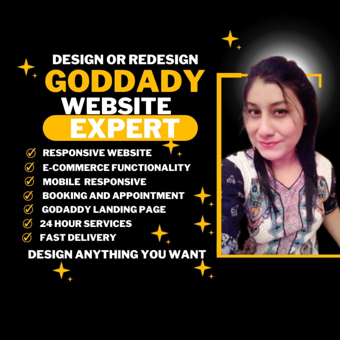 Gig Preview - Design your website in godaddy